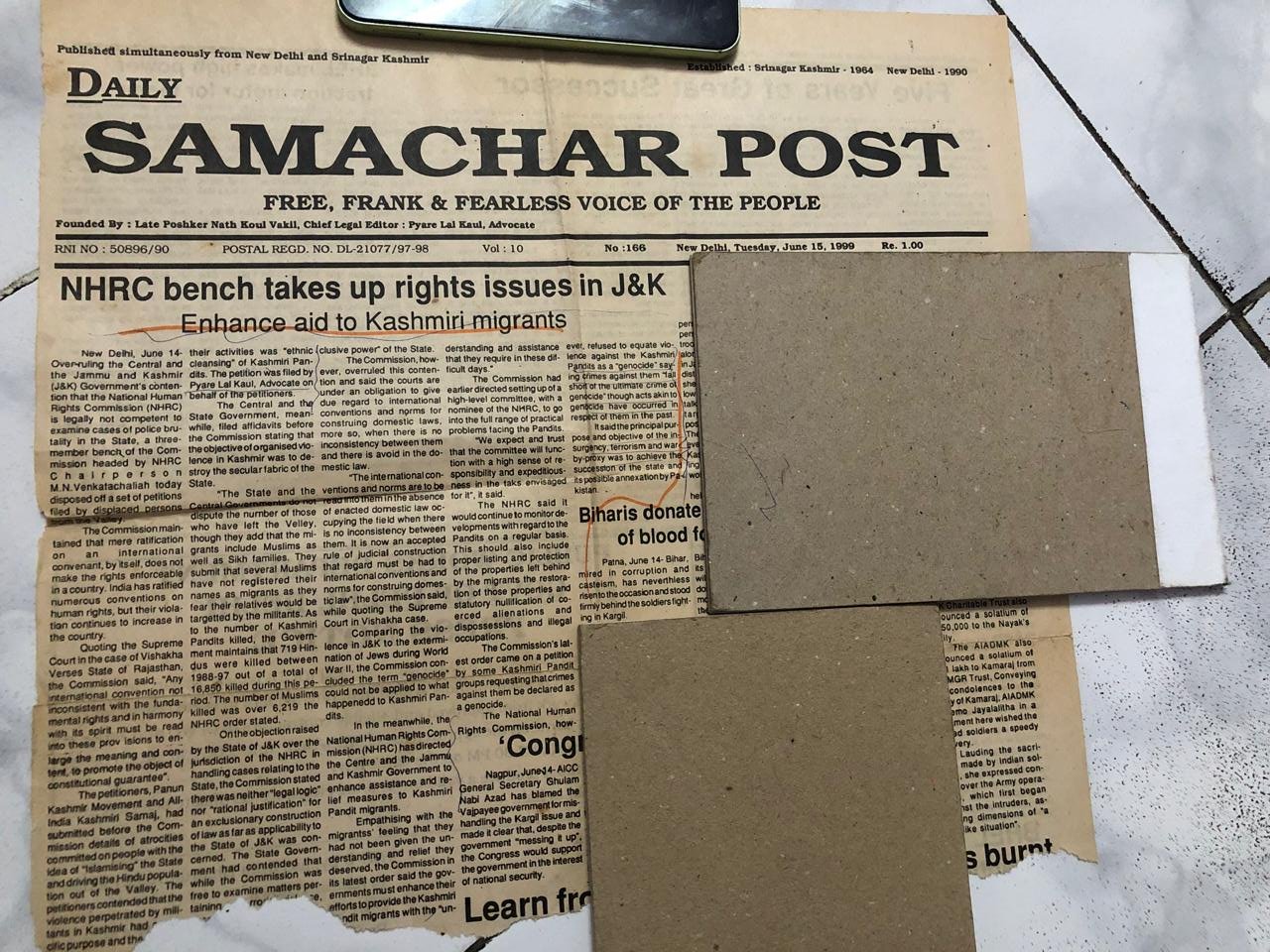 NHRC Takes Up Plight of Kashmiri Migrants